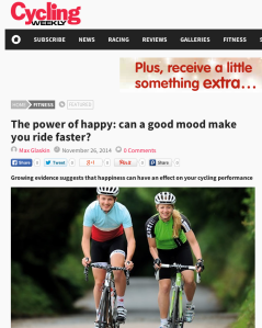 Cycling Weekly: The power of happy